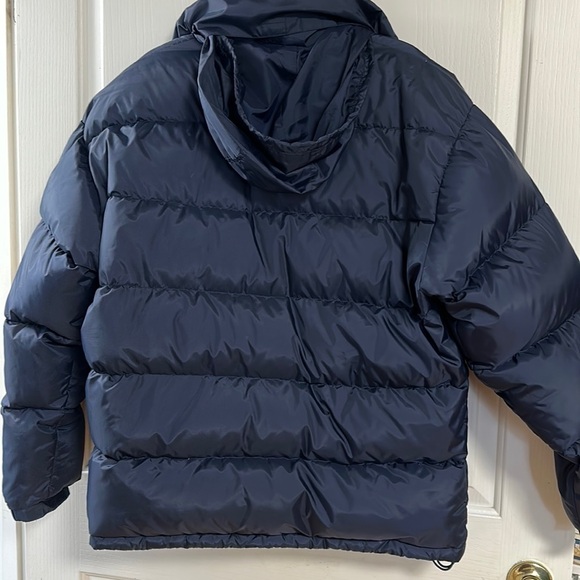 APEX YK2 Down Puffer Jacket, Navy Blue Sz Large - Picture 2 of 9